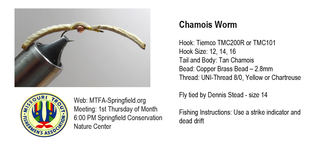 Chamois Worm - Missouri Trout Fisherman's Association - Springfield Chapter