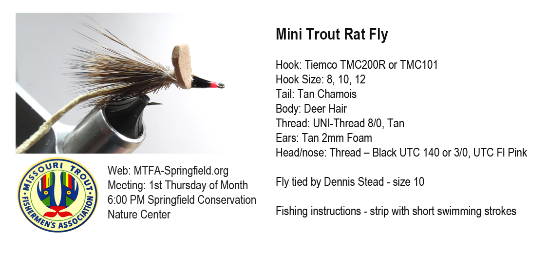 Mini Trout Rat Fly - Missouri Trout Fisherman's Association - Springfield  Chapter